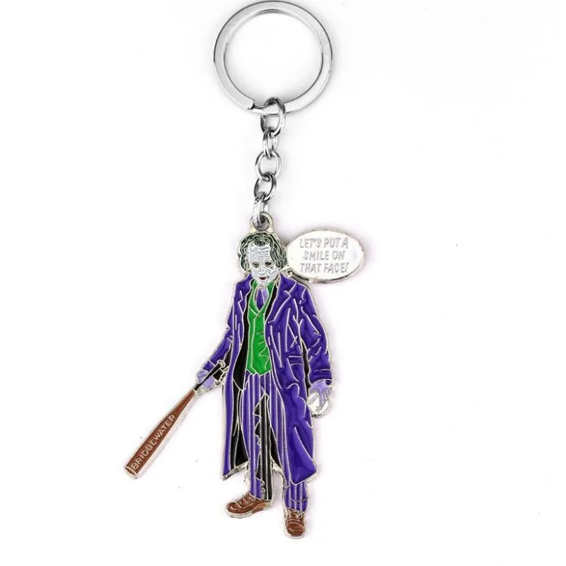 DC 애니메이션 캐릭터 주얼리 조커 키체인 남녀 가방 장식 패션 개성 트렌드 창의적이고 멋진 선물