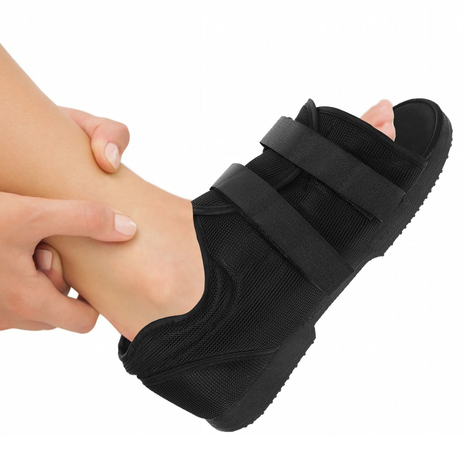 1 Par de Zapatos de Rehabilitación Ajustables de Horma Ancha para Recuperación de Cirugía de Pie, Suela Antideslizante, Bota de Caminar Quirúrgica para Hombres y Mujeres