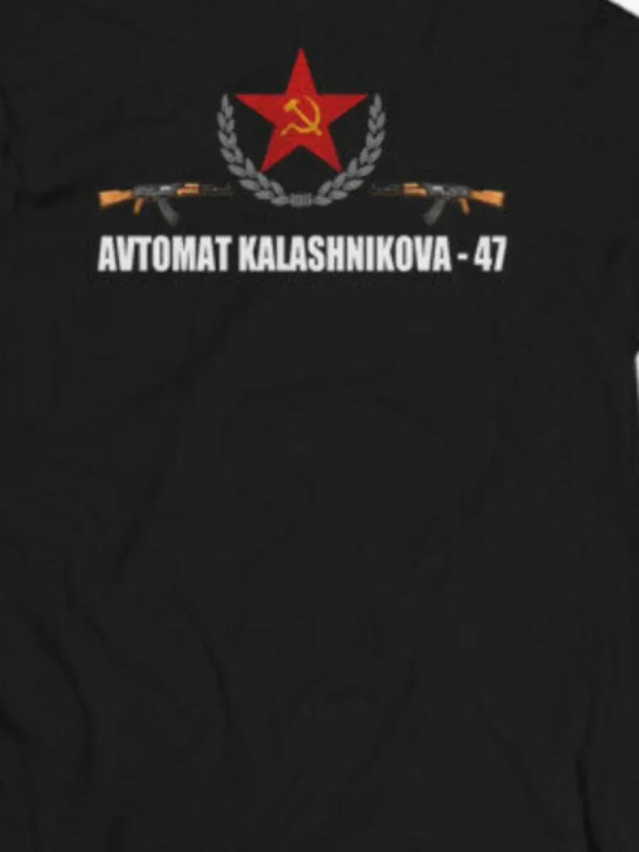 New AK 47 AVTOMAT KALASHNIKOVA Mem T-SHIRT Short Casual 100% Cotton harajuku Shirts