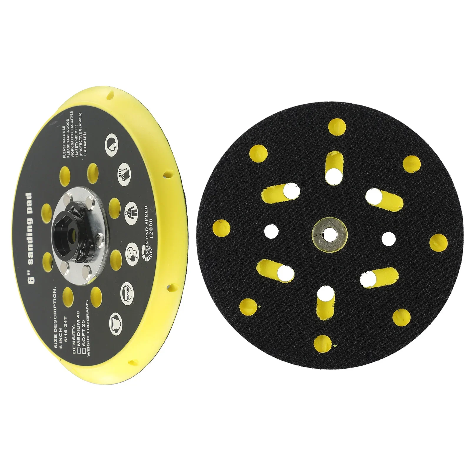 New 6 Inch 150mm 17 Hole Sander Back Pad For BO6030 BO6040 For Festool RO1 ES150 ET2 ES / ETS 150 Grinding Sanding