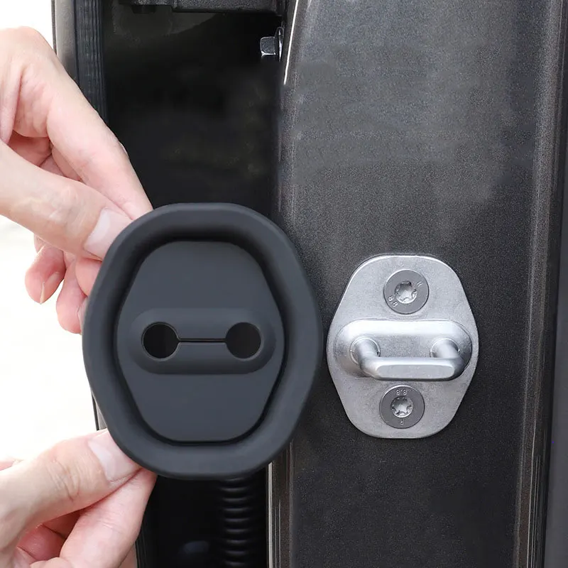 Car Door Shock Absorbing Buffering Mat Reduce Noise Universal Silicone Cushion Mute Protective Covers Car Door mute Accessories