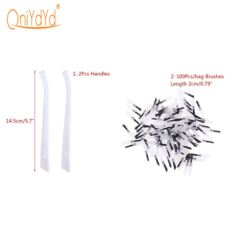 Dental Disposable Micro Applicator Dental Brush for Dental Clinic Supplies, Brush Head/Brush Handle