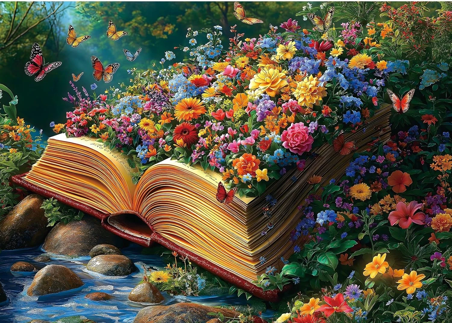 

120/300/500/1000 шт., головоломки с книгами по жизни и цветами, домашний декор для взрослых, игры, забавные головоломки, развивающие игрушки для детей