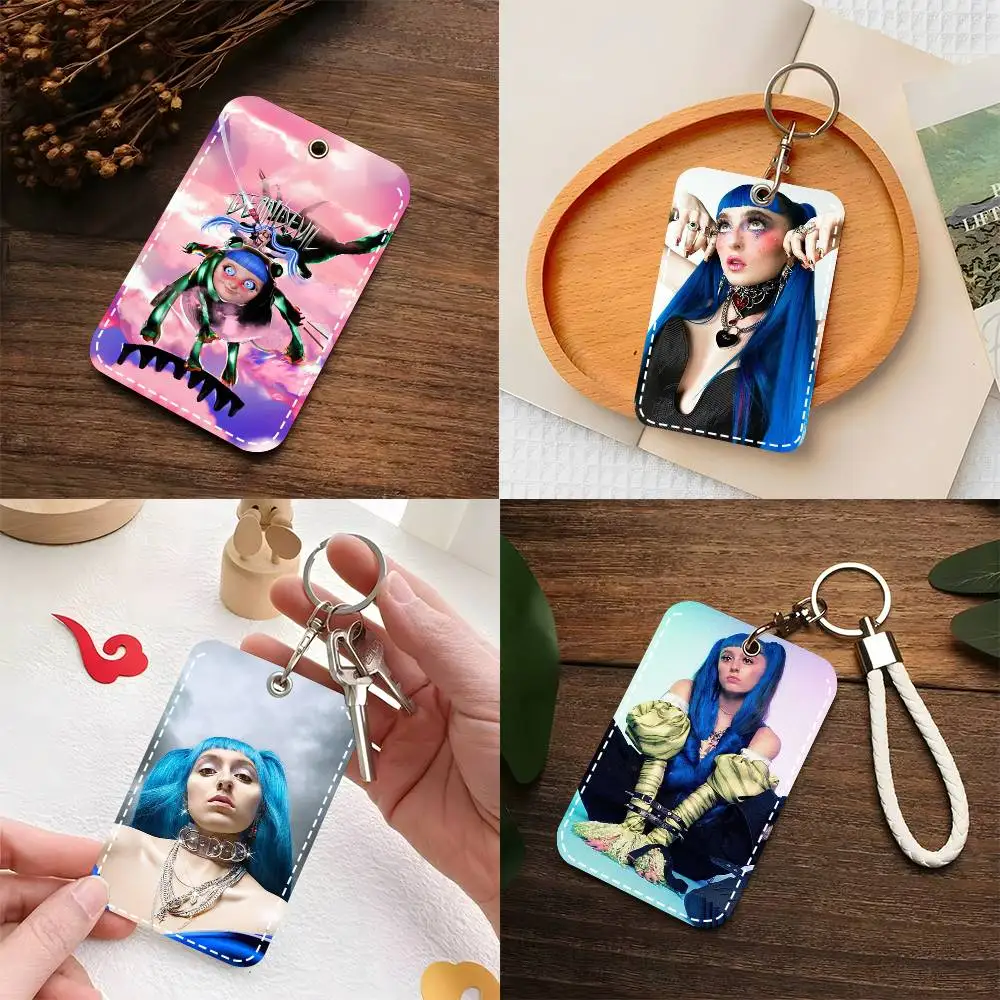 

1 шт. Кожаный брелок-картхолдер Ashnikko Rapper для карт доступа и ключей