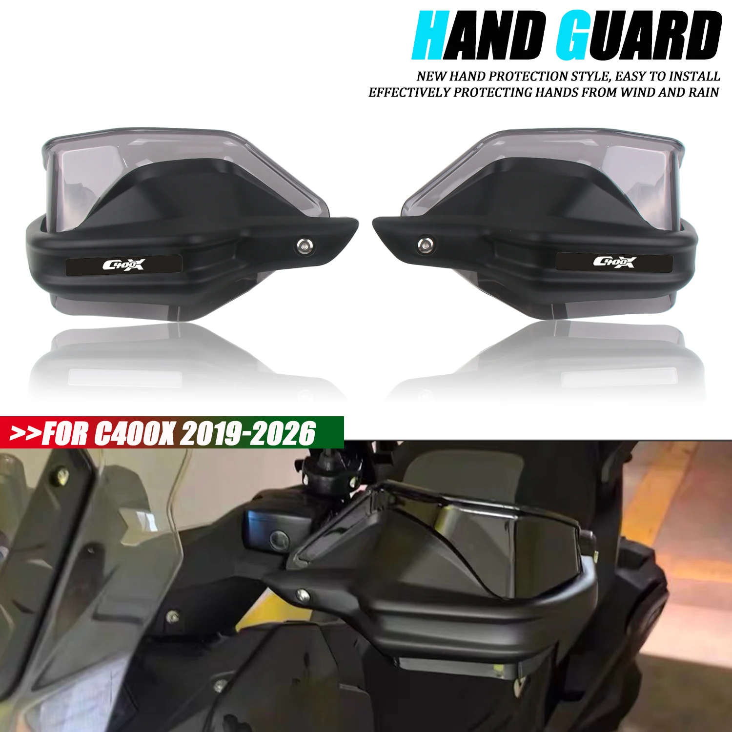 For BMW C400X C400 C400 X 2019-2025 Motorcycle C400  Hand guards Handlebar Guards Windshiel Protective Cover Lever Protector