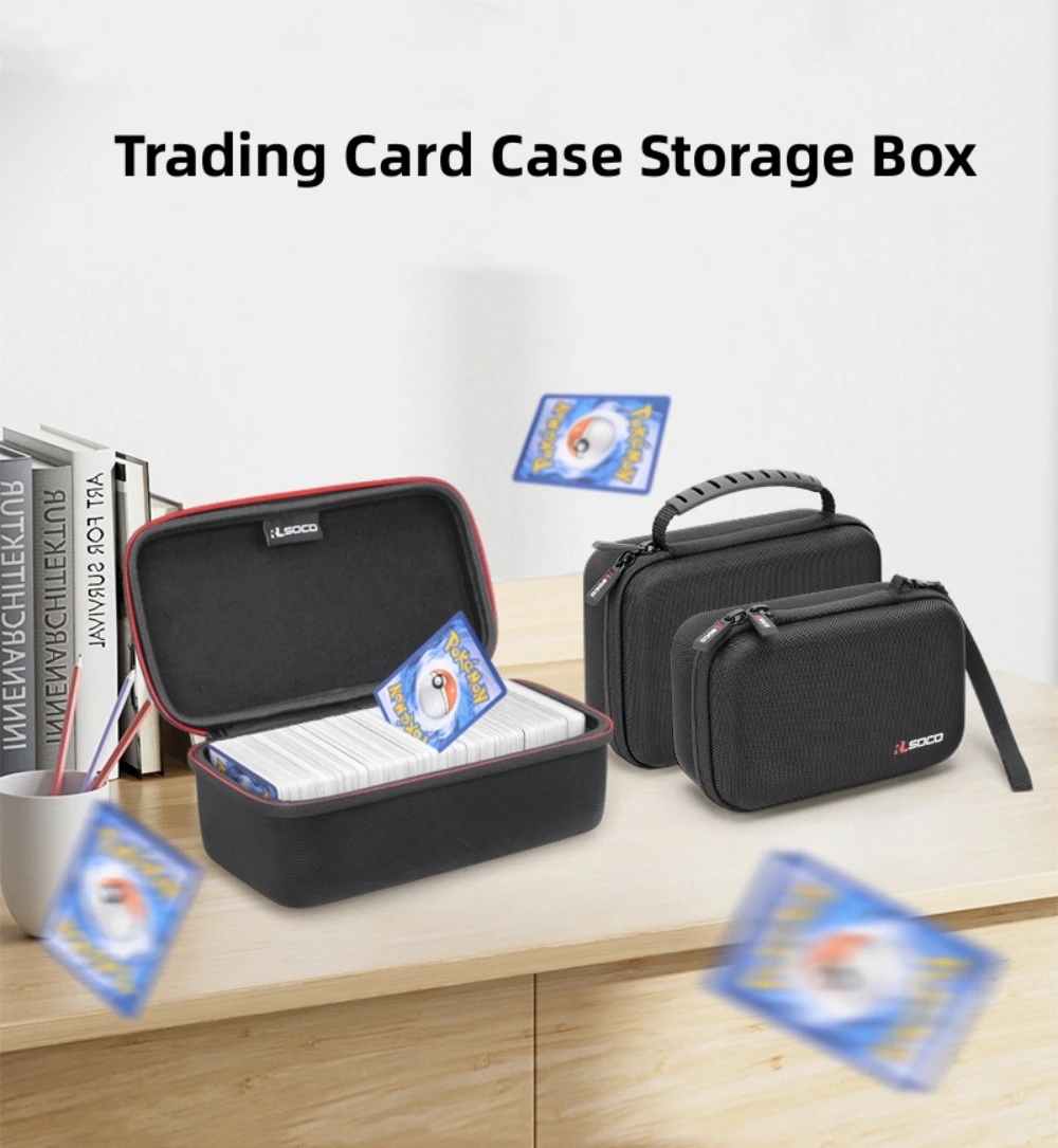 Trading Card Case Storage Box, Deck Boxes for Card Games. Travel Organizer Holder Compatible with TCG/for Main Game/Poker/Yugioh