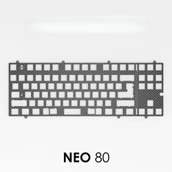 Neo 80 keyboard plate PC PP POM FR4 Aluminum CF (for plate stabs and pcb screw in stabilizer)