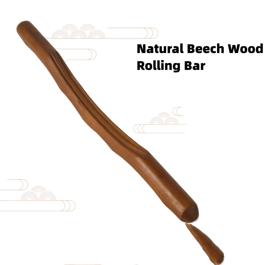 مدلك نحت الجسم الخشبي التصريف اللمفاوي علاج السيلوليت Maderoterapia عدة عصا تدليك الظهر للعلاج #1