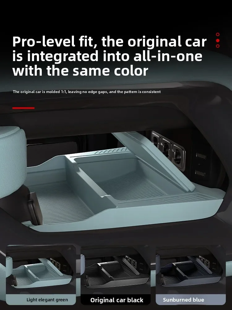 ل BYD ليوبارد 5 ليوبارد 8 2024 2025 وحدة التحكم المركزية صندوق تخزين سفلي سيليكون مخفي المنظم الداخلية ترتيب الملحقات