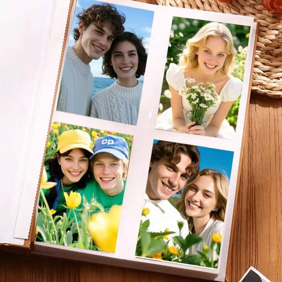 Photo Album 4x6 600 Pocket Photos Extra Large Capacity Family Wedding Photo Album Holds 600 Vertical Photos