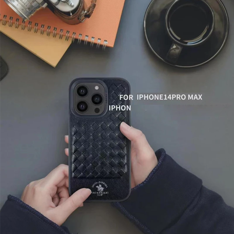 Genuine Leather Phone Case For iPhone 14 Pro Max Soft Real Skin Back Cover