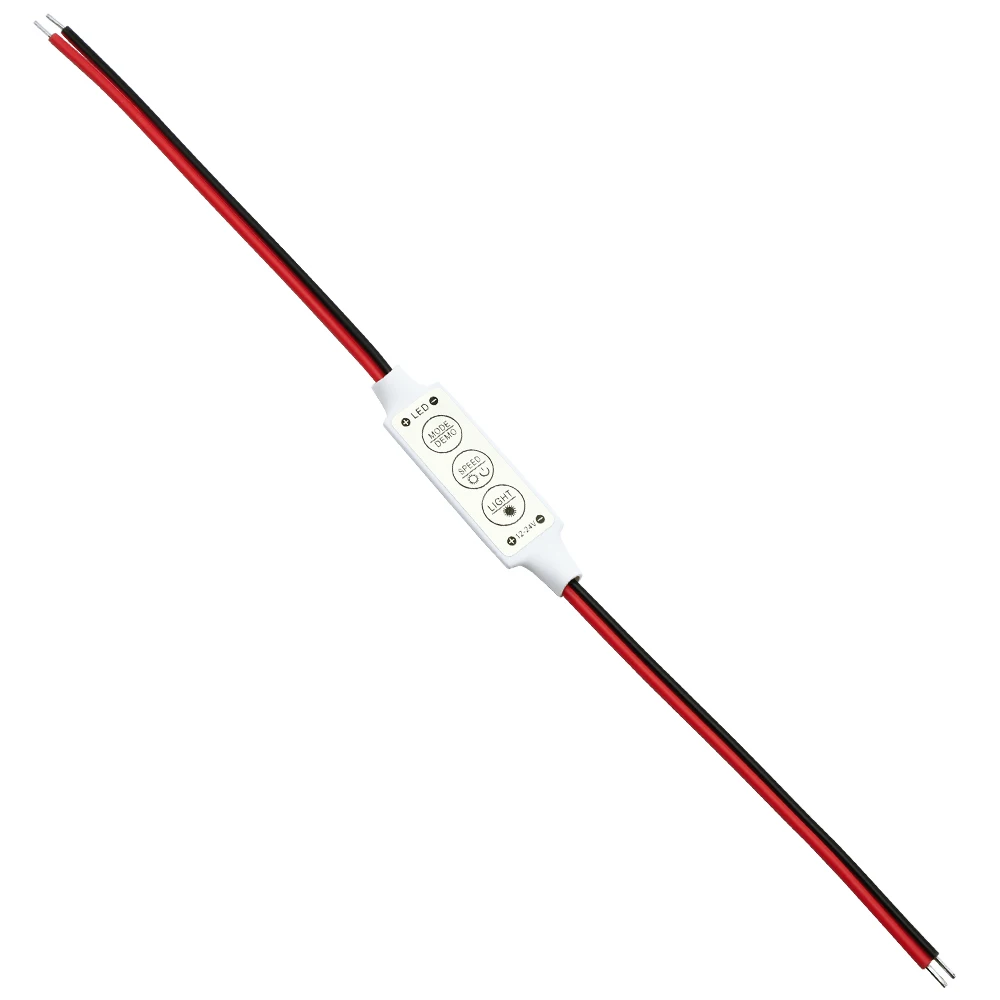 1pcs DC 12V 24V 3*4A Mini Led Controller Dimmer Driver to Control Single Color Led Strip Light SMD 2835 3528 5050 5630 3014