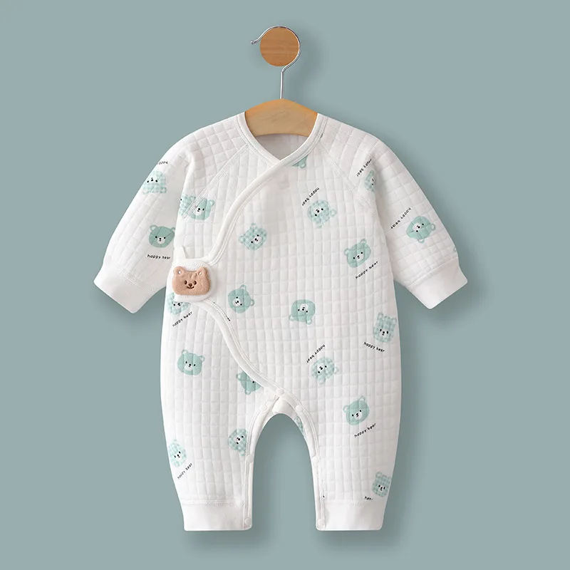Spring and Autumn 0-6Months Baby Rompers Newborn Girls&Boys 100%Cotton Clothes of Long Seeve Infant Clothing Pajamas Overalls