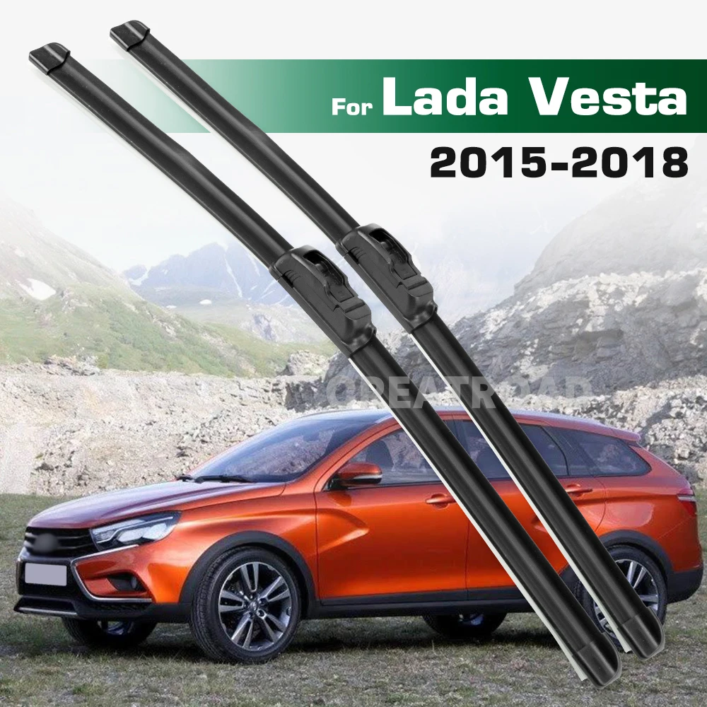 Greatroad 24"+18" 2017 Windshield Windscreen Front Wiper Blades For Lada Vesta 2015-2018 2016 Window Brush Wiper