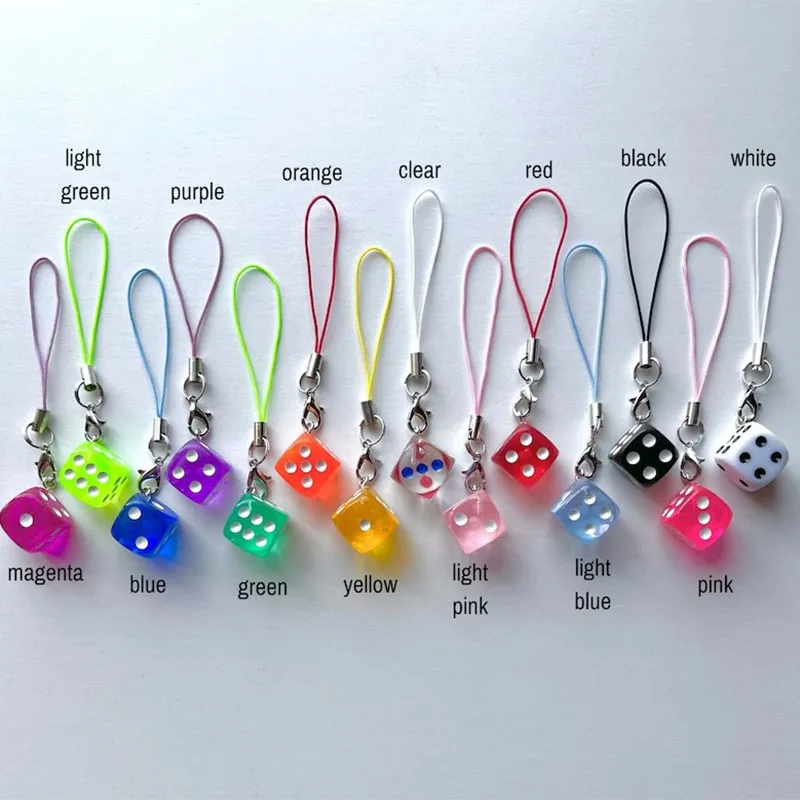 Dice Phone Charm Kawaii