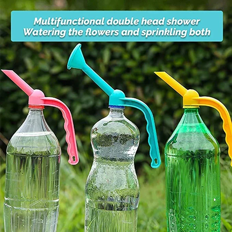 Jardinagem planta rega portátil dupla finalidade garrafa de spray de água pode superior waters chuveiro irrigação de mudas