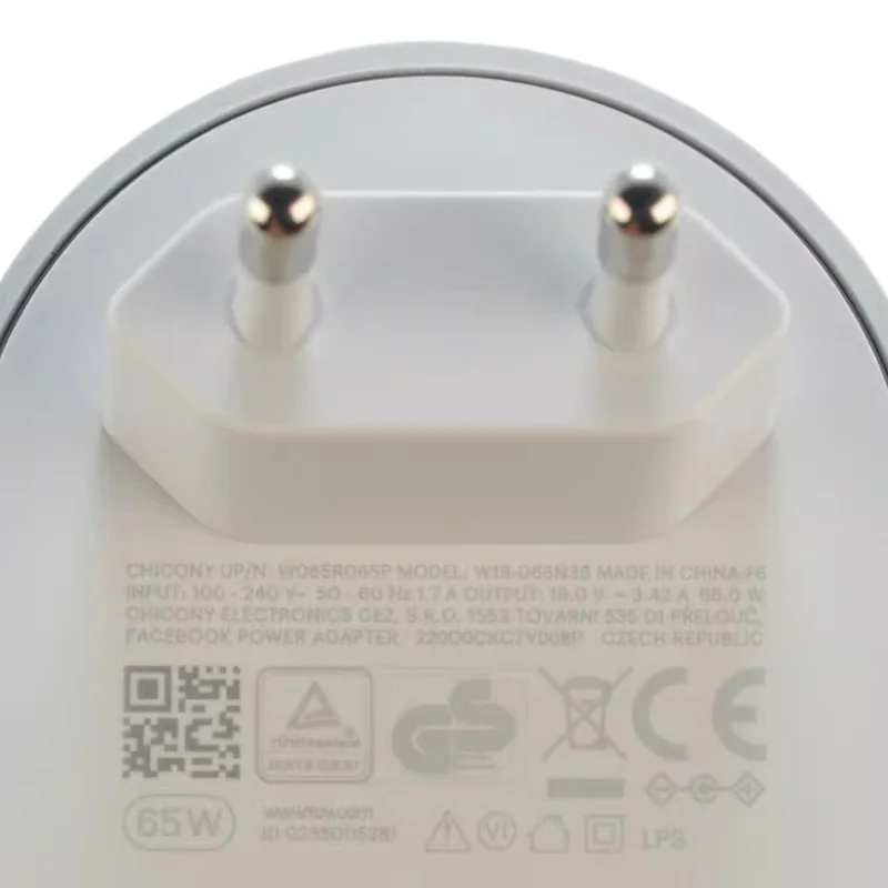 Para Facebook 14 polegadas Meta Portal Video Call Touchscreen 19V 3.42A W19-065N3A Fonte de alimentação