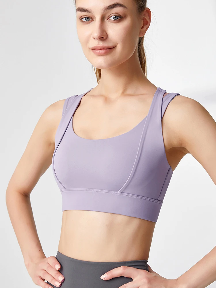 

Push Up Padded Gym Wear Fitness Bra Crop Tops Yoga Suit Female Sportswear Soft Stretchy Comfortable Women Workout Sport Tops