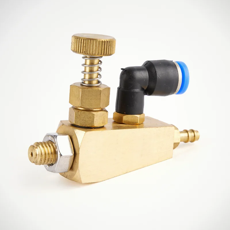 Premium Brass Siphon Air Atomizing Nozzle, Adjustable Small Flow Rate Spray Nozzle for Humidification