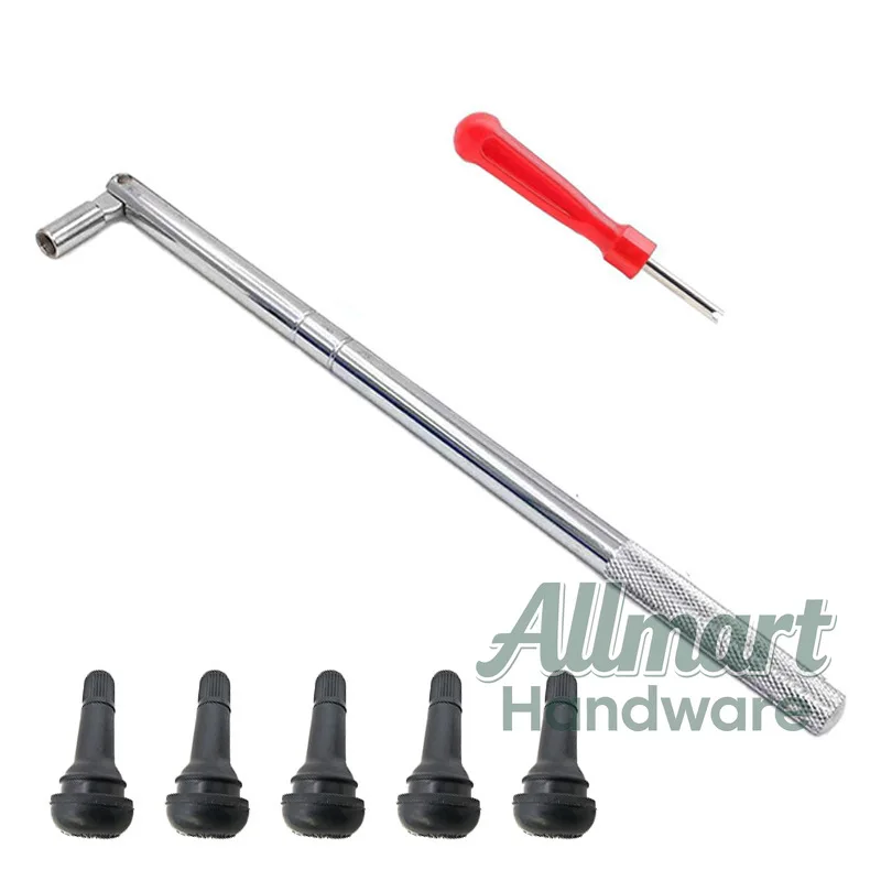 Professional tire repair tool valve iron installation tool set, freely matched with valve core wrench valve, durable