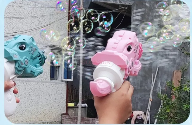 Pistolet à bulles dinosaure pour enfants, machine à bulles, cadeau jouet pour garçons et filles, nouveau