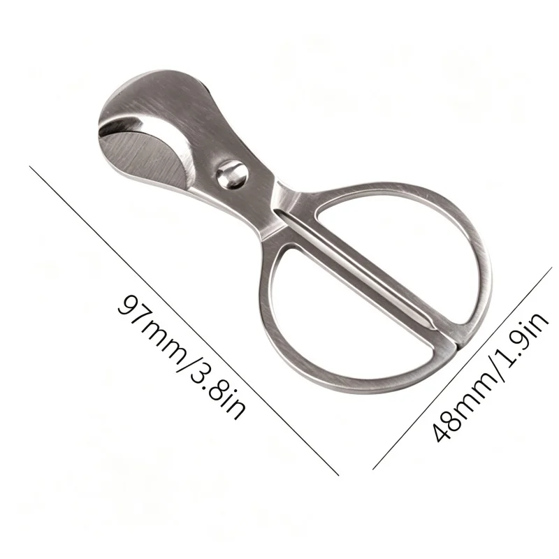1Pc Portable Stainless Steel Pocket Cigar Cutter Double Blade Cigarette Cutting Smoking Accessories High Quality