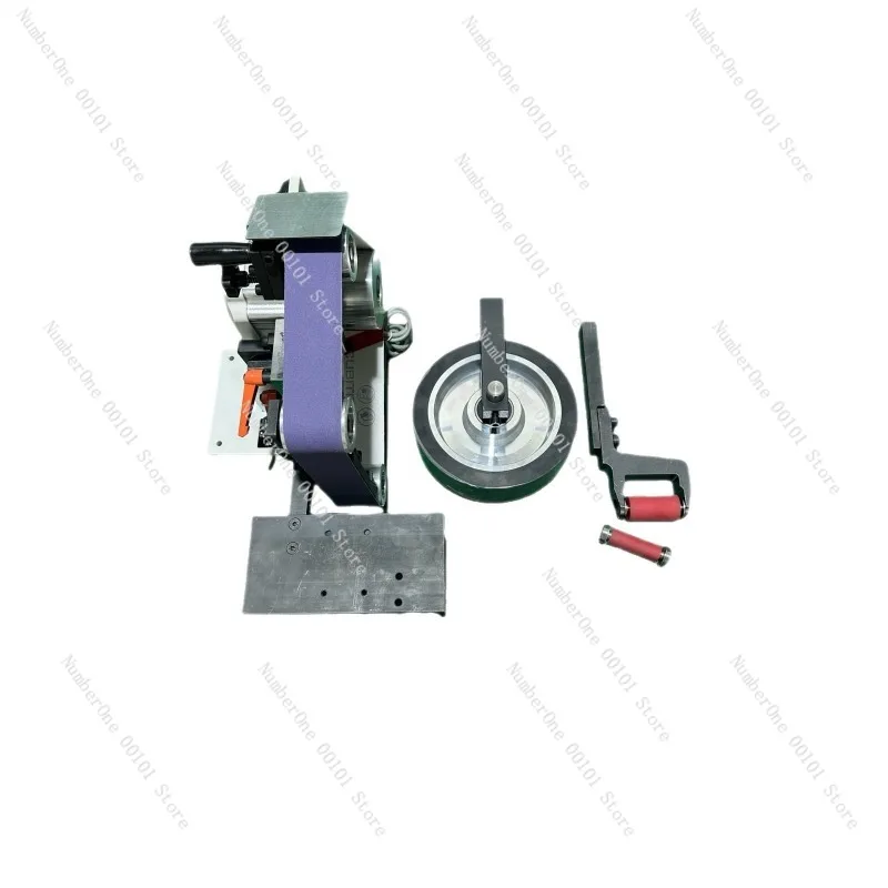Household DIY Vertical Belt Sander Manual Polishing Machine, Vertical & Horizontal Grinder for Sharpening Cutting Stainless