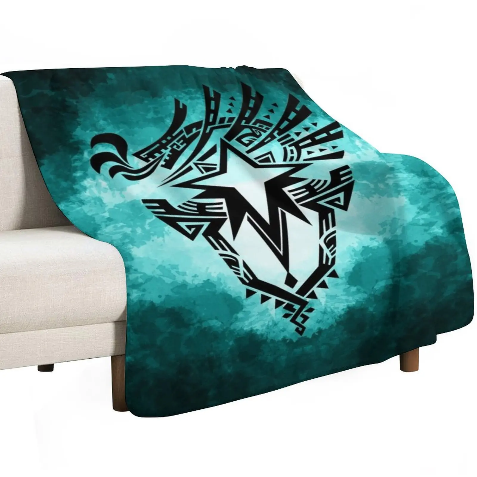 Monster Hunter World: Iceborne - Logo Throw Blanket Luxury Sofa Flannel Fabric wednesday Quilt Plaid on the sofa Blankets
