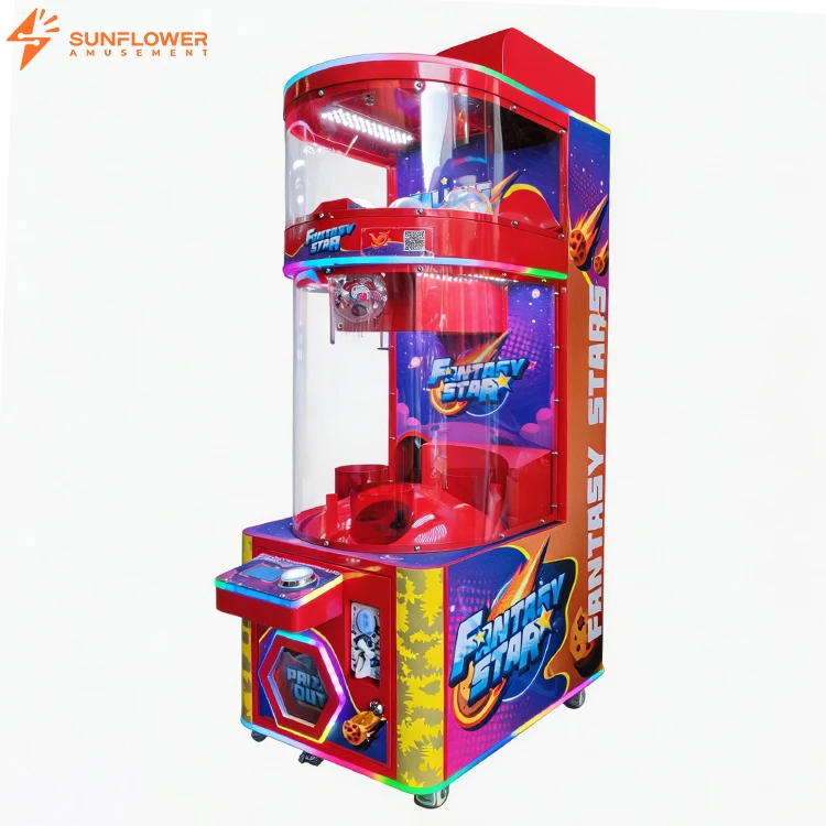 Sunflower 100mm Egg 55 Inch Interactive Coin Operated 1 Player Amusement Game Capsule Toys Machine Blind Box Metal Luck Game