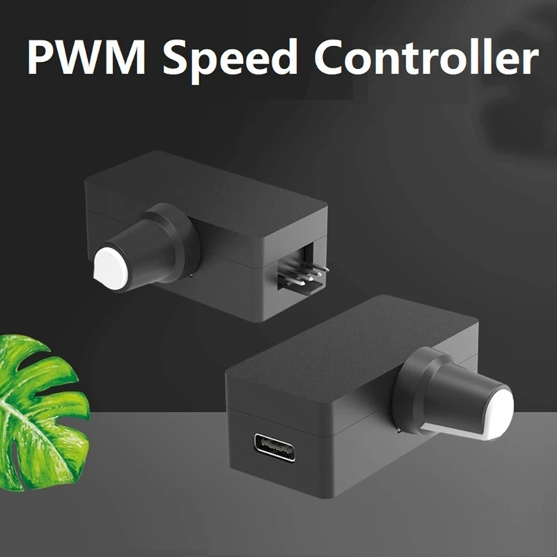 PWM-PWMスピードコントローラー、4ピンpwmファンガバナー、USB TYPE-C電源、DIY防水冷却クーラー、耐久性、簡単にインストール、使いやすい