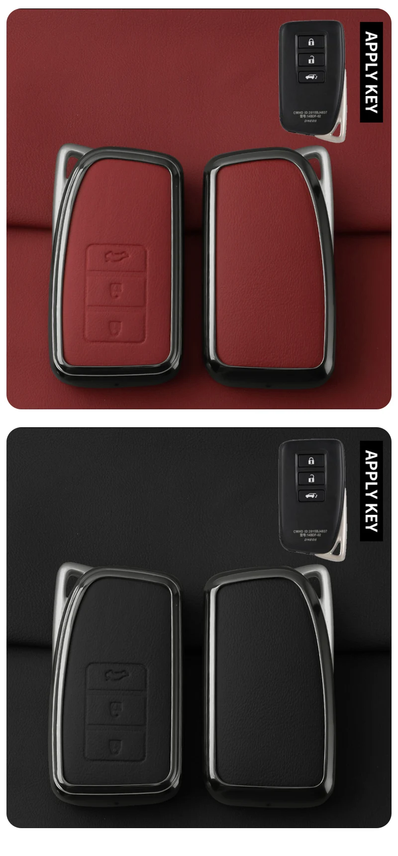 Schutzhülle für Autoschlüssel, robustes Metall-Gadget für Lexus NX 200 NX300h RX 350 450h ES 350 GS IS LS GS RC F 2014 2015 Funda Llave – Detail 9