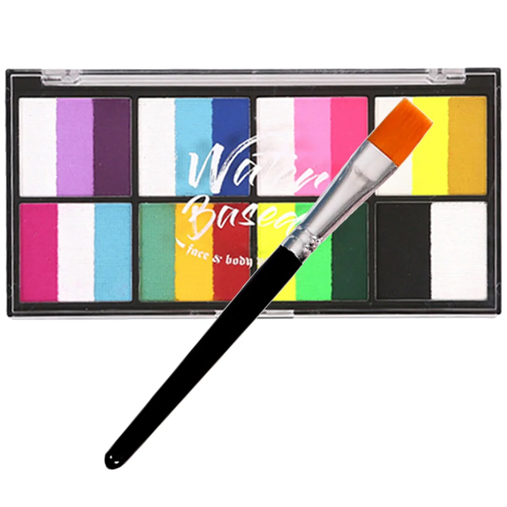 

Paints Cosplay Makeup Palette Body Pigment National Flag Face Painting Kit for Kids Party Oil Halloween Child