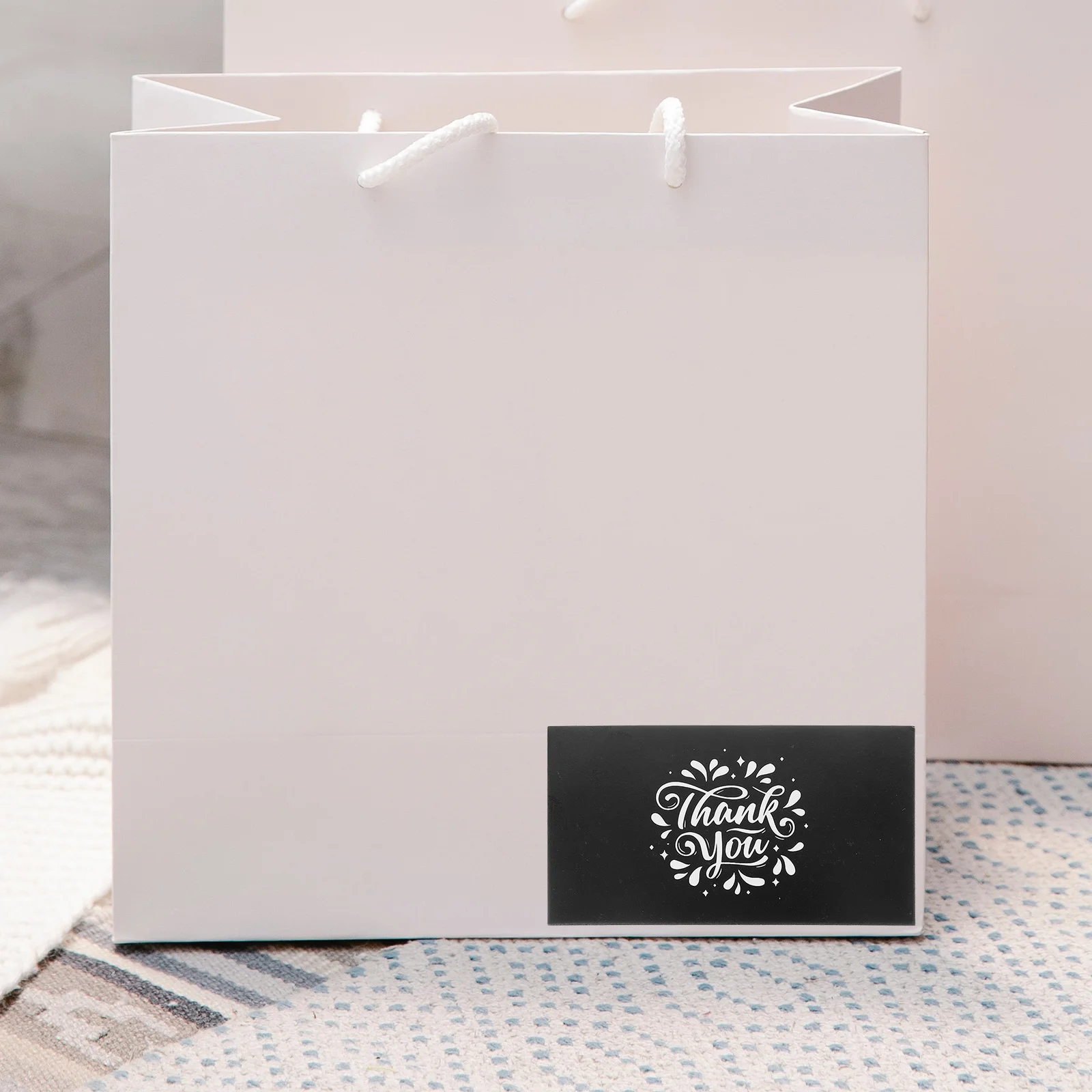 

100Pcs Decorative Thank You Stickers Paper Self Adhesive Sealing Labels for Envelopes Packaging Baking Gift Boxes Small Business