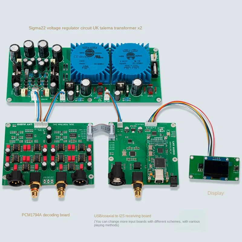 Dual PCM1794A X2 DAC Balanced Decoding Board USB Coaxial Fever Decoder Kit 24Bit 192K
