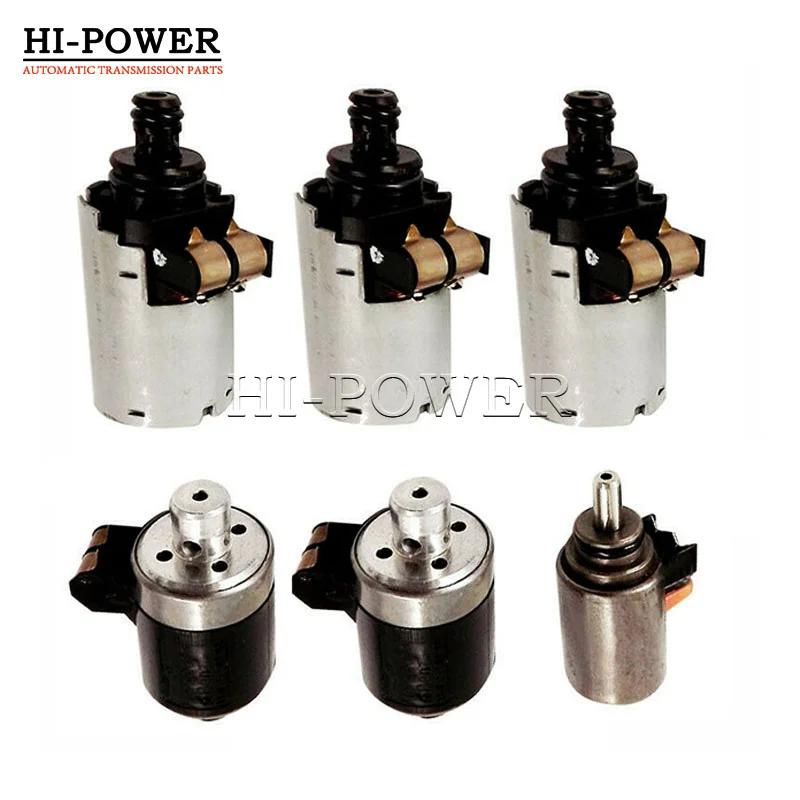 Original 722.6 Gearbox Valve body Solenoids Set 6 Pcs 100% tested for Mercedes Benz 5-SPEED Automatic Transmission 1402701161