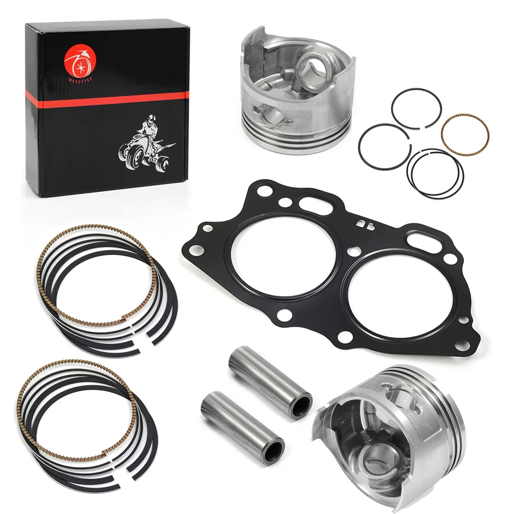 Oversize 0.25mm Top End Rebuild Kit Piston Ring Gasket For EZGO 4Cycle Gas Golf Cart 350cc EH35C MCI Fuji Robin Engine 1996-2008