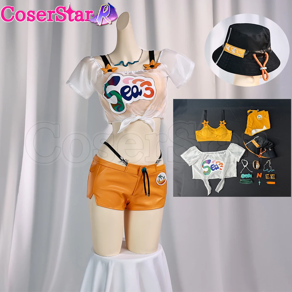 

CoserStar-SR Game Zenless Zone Zero ZZZ Belle Cosplay Costume Belle Summer Swimsuit Halloween Party Role Play Comic Con