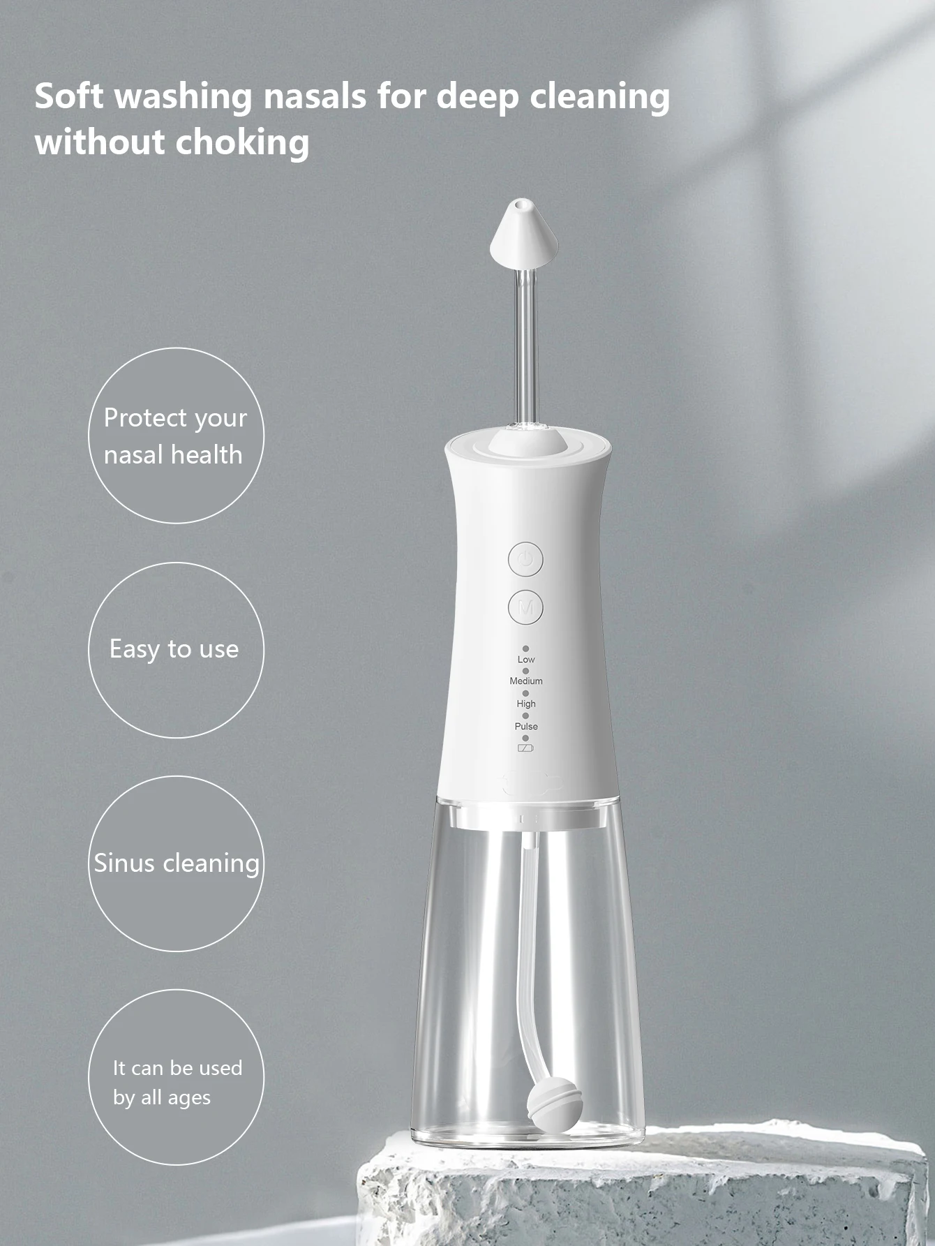 

Electric Nasal Irrigator , nose cleaner, rechargeable,deep cleaning