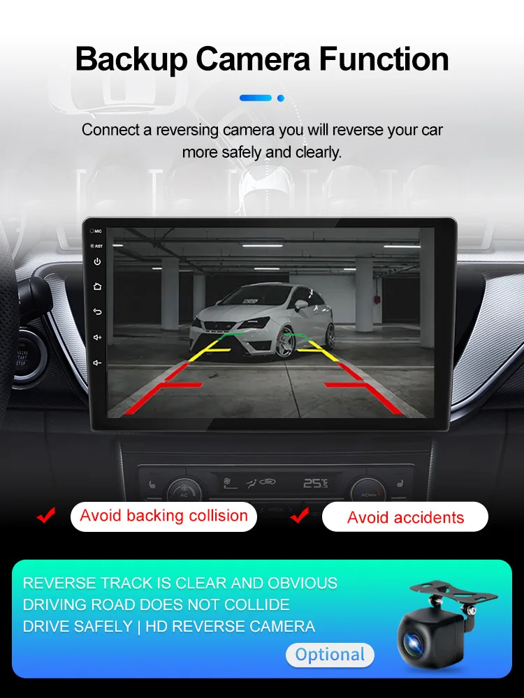 Wireless Carplay 2din Android 16 Car Radio Multimedia Video Player Universal 9/10 inch AutoRadio GPS Navigation 4G WiFi DVD