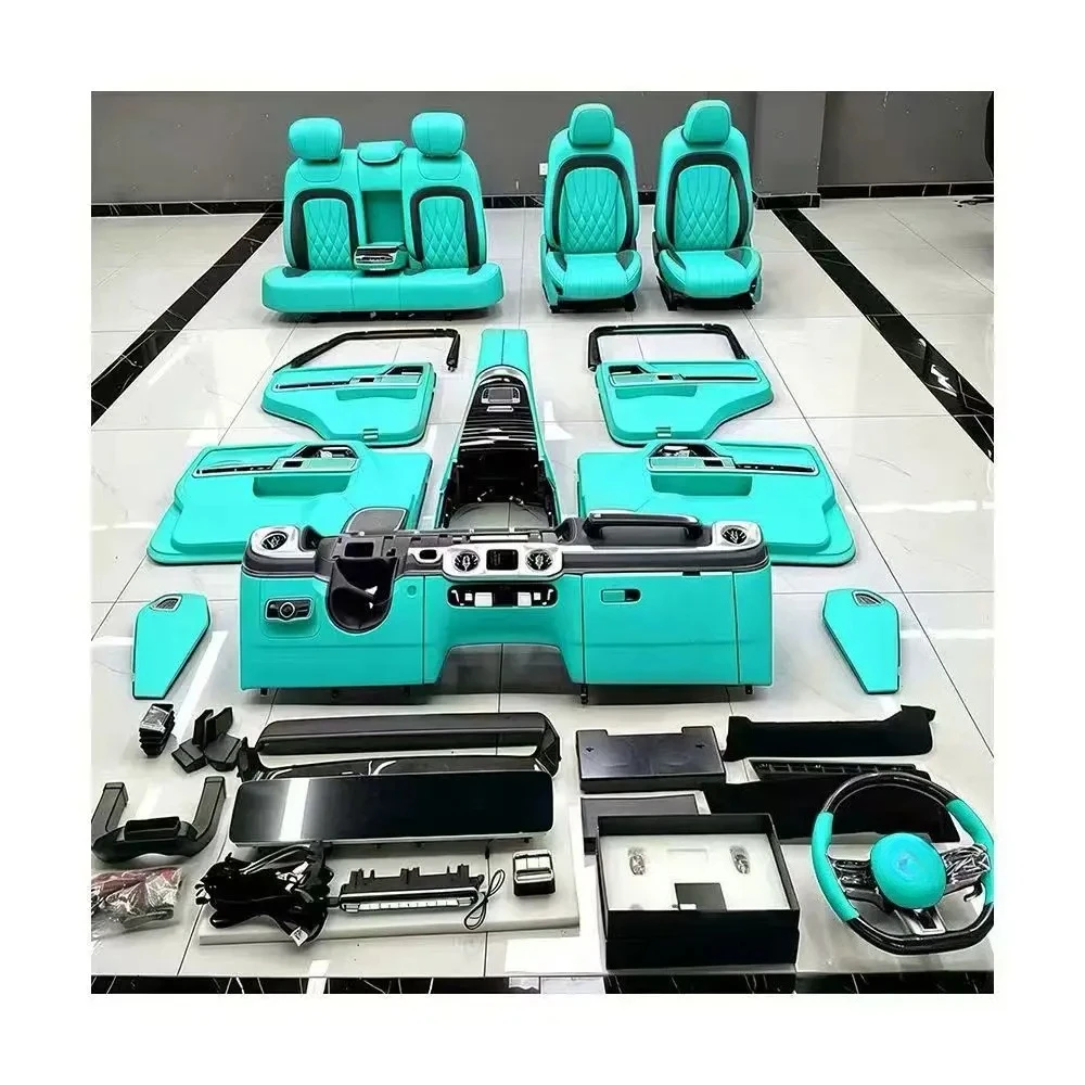 Full Set Waterproof Luxury Genuine Leather Car Seat Covers for Mercedes Benz C Class W204 W205 C180 C200 C300