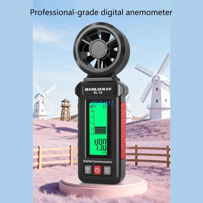 

E15A Multifunction Anemometer With Button Data Recording And 0.5s Sampling Speed