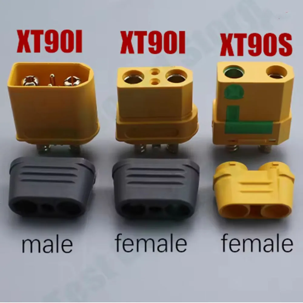 XT90I XT90S Male and Female Plug High Current Aircraft Model Gold Plated Connector for Remote Control Car Drones