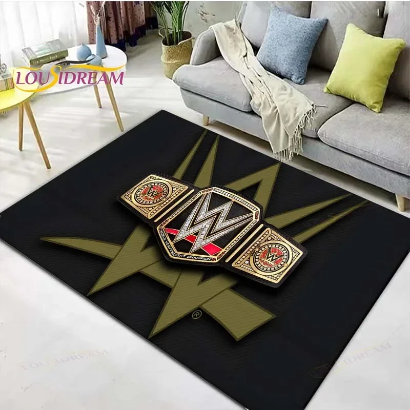 Wrestling Sports W-Wwe Printed Carpet Outdoor Rug Area Rug Non -slip Carpet Bedroom Decor Carpet for Living Room Birthday Gift