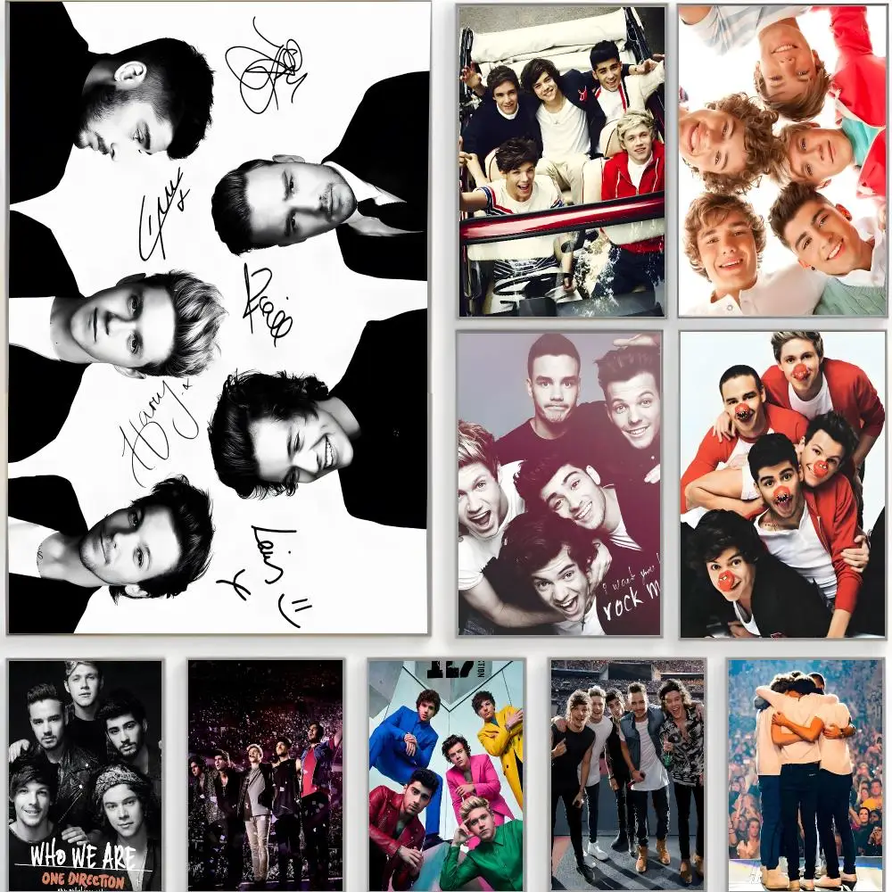 pop boy band o-one direction Poster Classic Wall Art  Home Decor  Peel and Stick Unframed