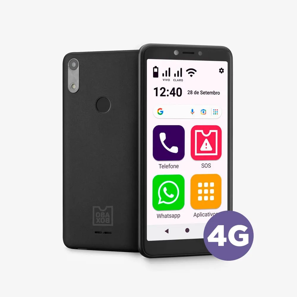 ObaSmart Mobile Phone Connects 4G 32GB Easy to Use Obebox-OB026