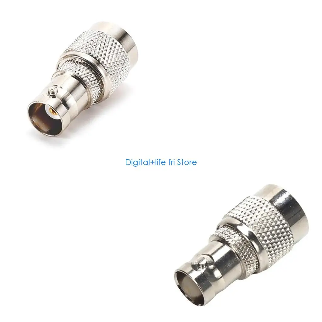 E06D Lightweight TNC to BNC Coupler Connector with Threaded Lock Design for Enhances Stability in Various Applications
