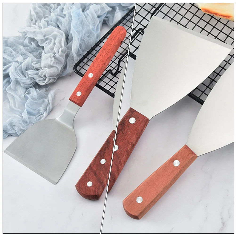 

6 шт., лопаточка для стейка из нержавеющей стали, антипригарные кухонные инструменты для приготовления пищи, лопатка для жарки, гриль, еда, практичный многоцелевой