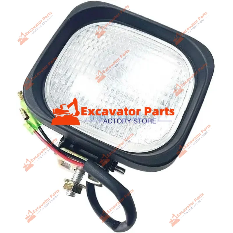 أجزاء الحفارة مصباح قبة الكابينة، مصباح أمامي ذراع كبير لـ KX، Sany، PC، Takeuchi، Ec، ZAX EX، SK، R - (24 فولت)