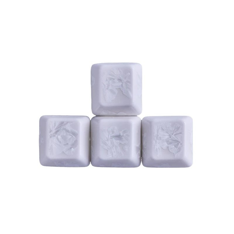 Ice Crystal Ceramic Keycap WASD Keycap Set Frost Crystal Custom Keycaps for Mechanical Keyboard Magnetic Axis Key Caps Gifts