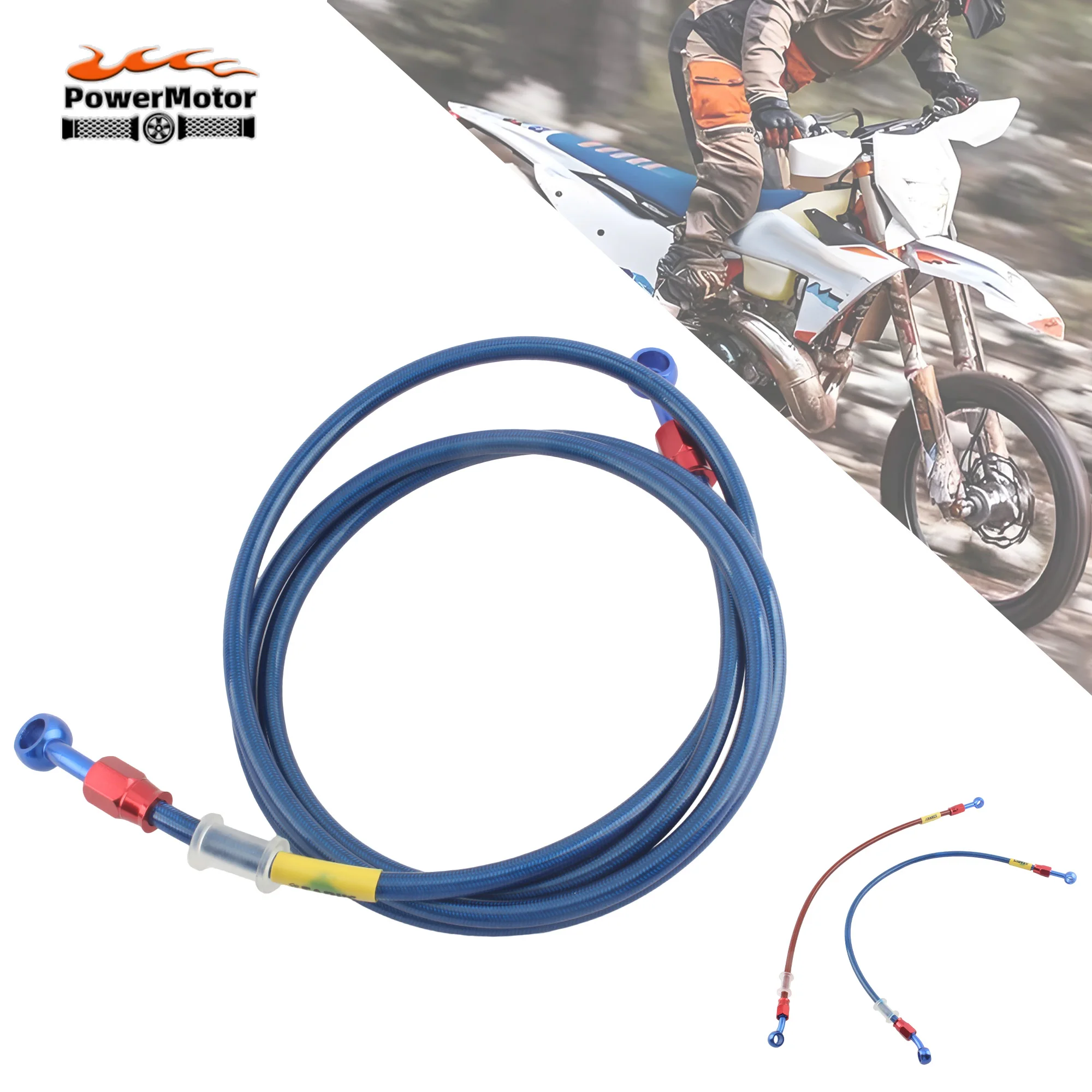 500/1500/1800mm Universal Motorcycle Brake Disc Oil Hose for KTM Honda Kawasaki Yamaha Suzuki Dirt Bike Motocross Accessories